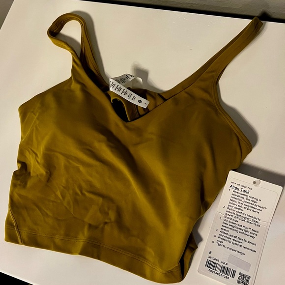 NWT Lululemon Align Tank Top in Auric Gold - Picture 4 of 8